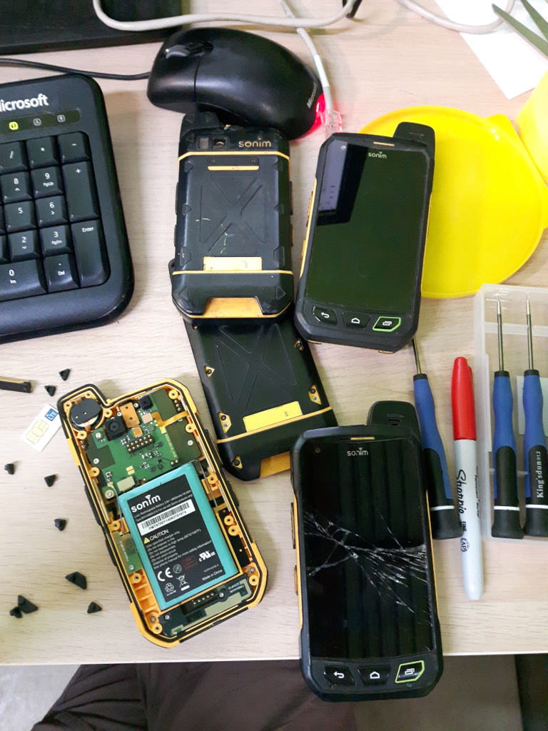Fixing a smartphone